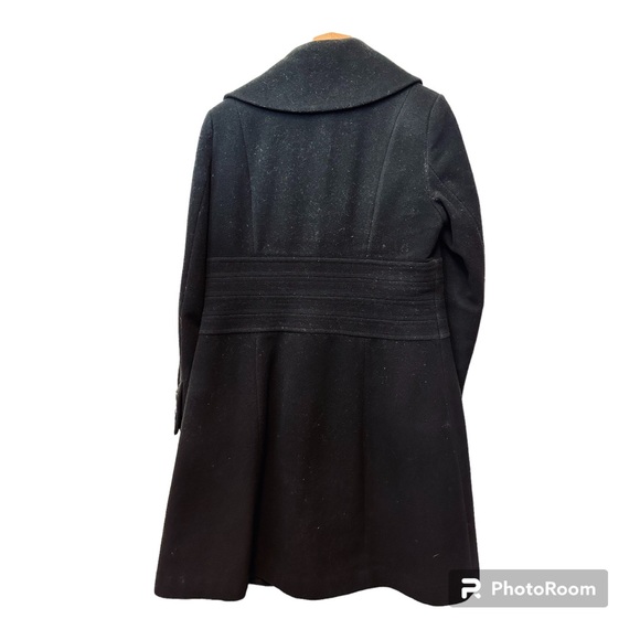 Women’s Wool Blend Black Dress Coat by Simon Chang Size 10 - Picture 2 of 6